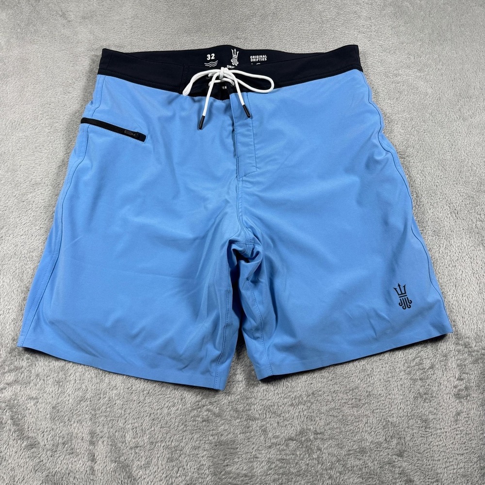 Driftline Board Short Mens 32 Blue Original Drifties Neoprene Wetsuit Lined Surf